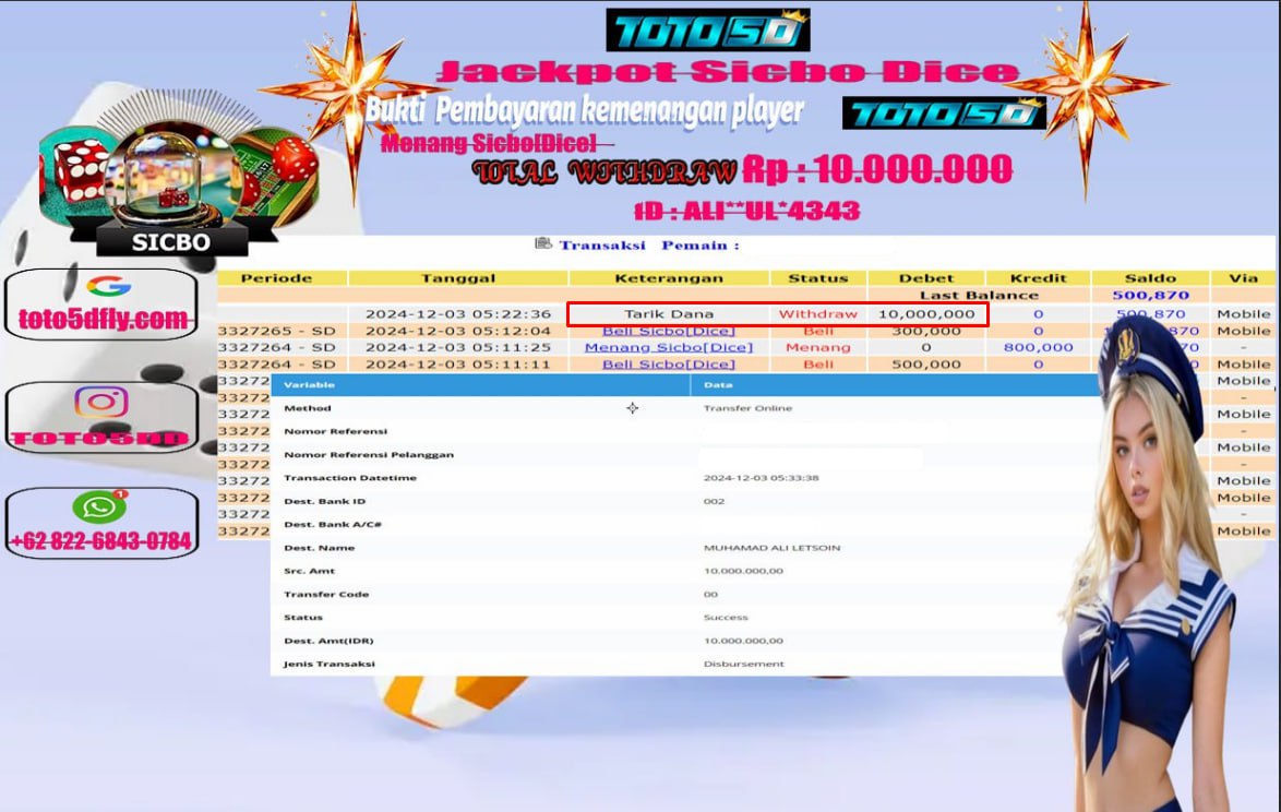 Prediksi Toto5d Situs Toto Togel Online